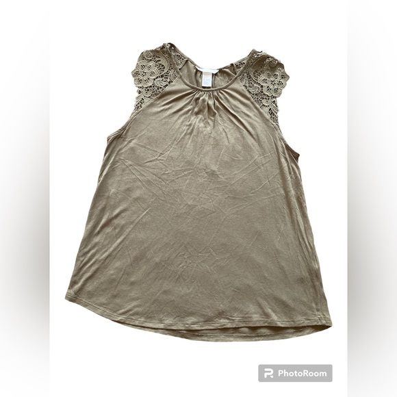 H&M Lace Shoulder Sleeveless 2 Tops Bundle. Size Small. - Picture 8 of 9